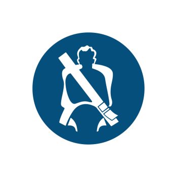 mandatory wear seat belt pictogram safety sign - cheap safety signs from savvy signs