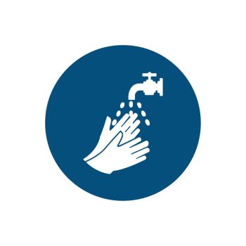 mandatory hand sanitiser pictogram safety sign - buy cheap safey signs from savvy signs