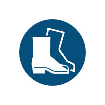 mandatory safety boots pictogram safety sign - cheap safety signs from savvy signs