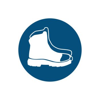 mandatory wear safety boots pictogram safety sign - cheap safety signs from savvy signs